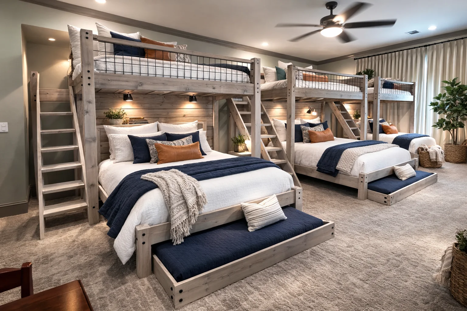 Quad bunk layout inspiration